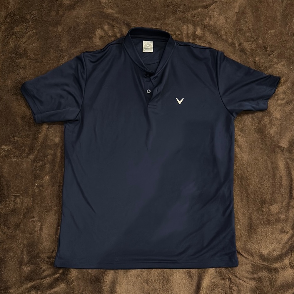 Callaway Blue Polo Shirt Classic Sporty Design